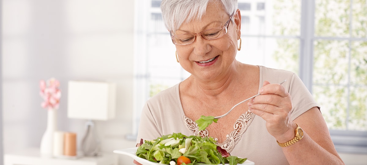 Eating Salad