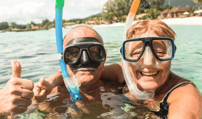 Seniors swimming